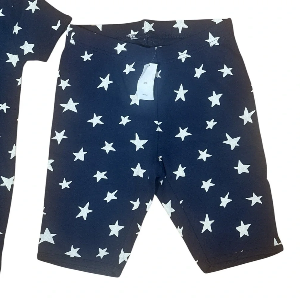Old Navy white stars USA 4th of July gender neutral unisex large size 10 patriot